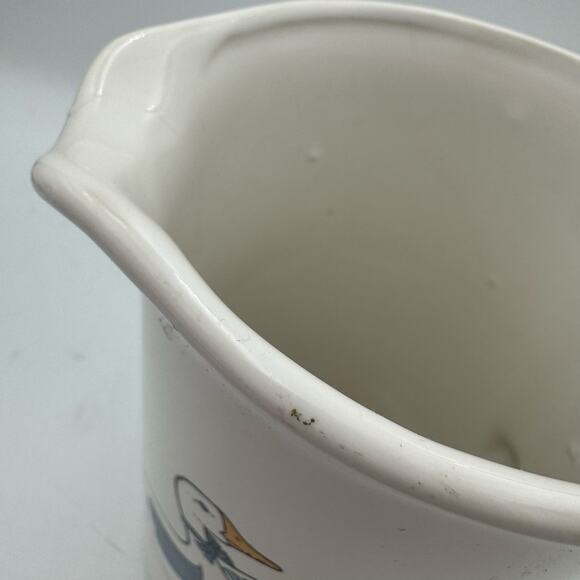 Vintage Country Goose Pitcher Welcome Friends Heart Farmhouse Kitchen Decor - Picture 9 of 10